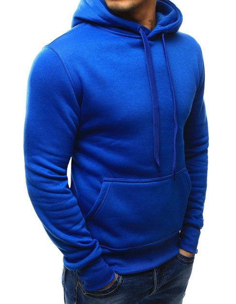 Herren Kapuzenpullover Blau BX2392