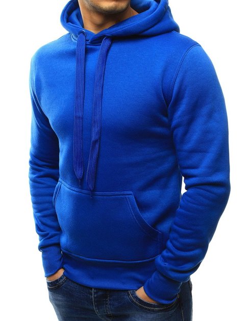 Herren Kapuzenpullover Blau BX2392