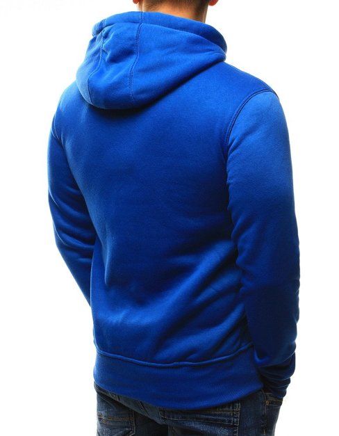 Herren Kapuzenpullover Blau BX2392