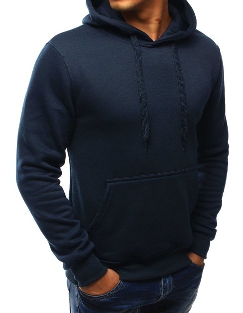 Herren Kapuzenpullover Dunkelblau BX3001