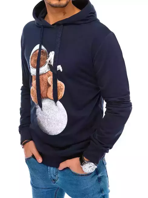 Herren Kapuzenpullover Dunkelblau Dstreet BX5116