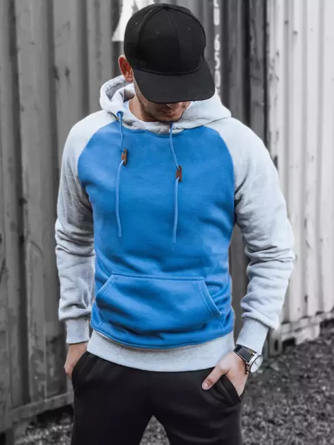 Herren Kapuzenpullover Farbe Blau DSTREET BX5490