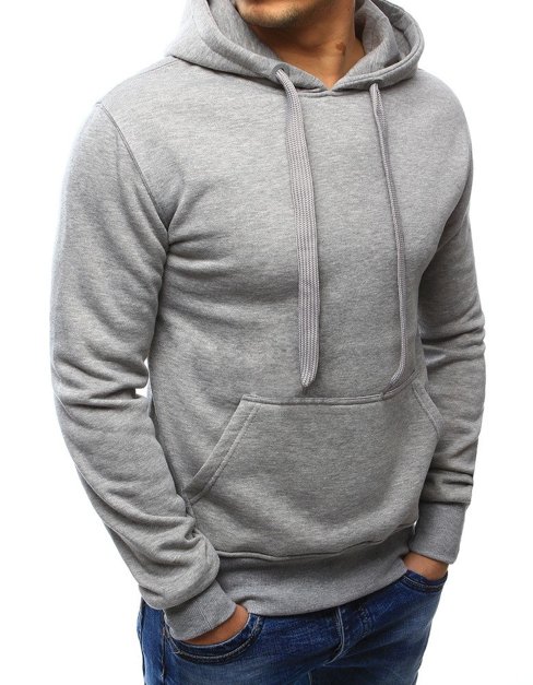 Herren Kapuzenpullover Hellgrau BX3646