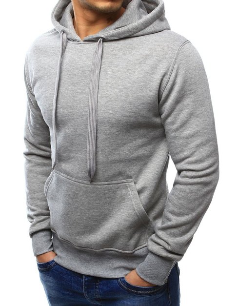 Herren Kapuzenpullover Hellgrau BX3646