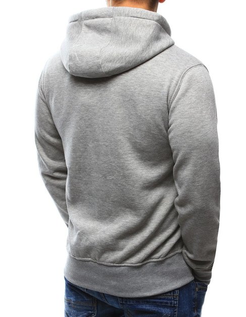 Herren Kapuzenpullover Hellgrau BX3646