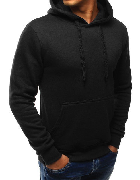 Herren Kapuzenpullover Schwarz BX2028