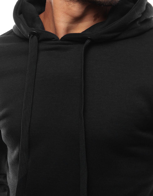 Herren Kapuzenpullover Schwarz BX2028