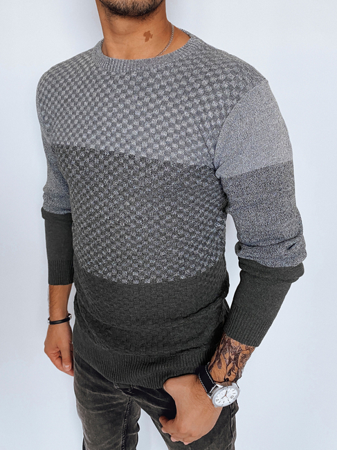 Herren Klassische Pullover Farbe Grau DSTREET WX2130