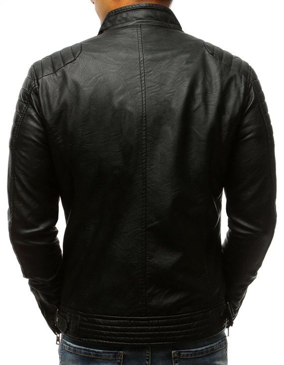 Herren Kunstlederjacke Farbe Schwarz DSTREET TX3265