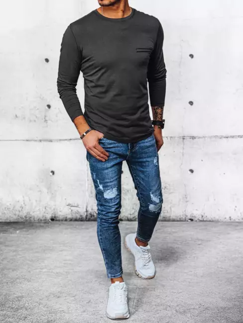 Herren Longsleeve Farbe Dunkelgrau DSTREET LX0561