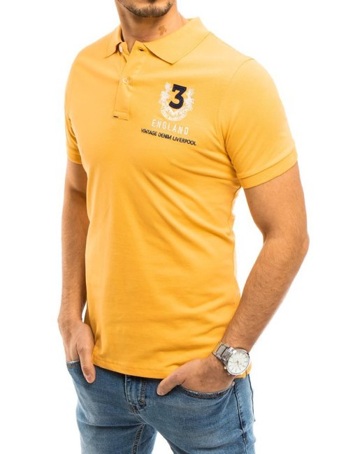 Herren Poloshirt Gelb Dstreet PX0358