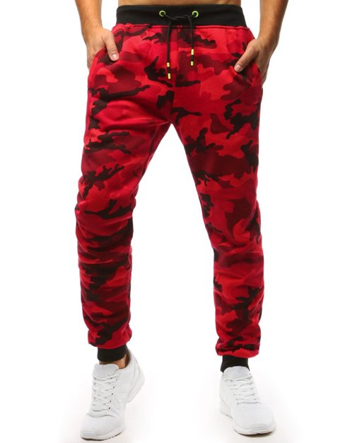 Herren Sporthose Jogger Camo-Rot Dstreet UX1467