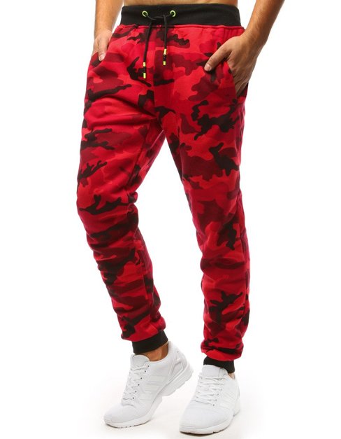 Herren Sporthose Jogger Camo-Rot Dstreet UX1467