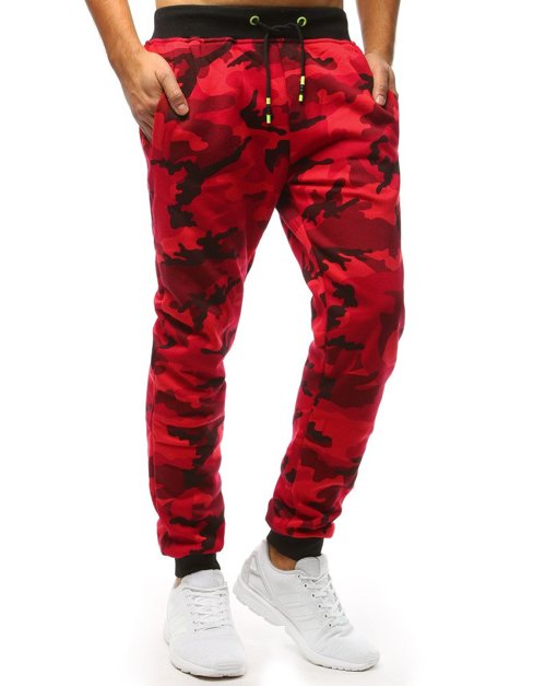 Herren Sporthose Jogger Camo-Rot Dstreet UX1467