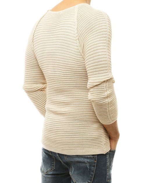 Herren Strickpullover Beige Dstreet WX1578