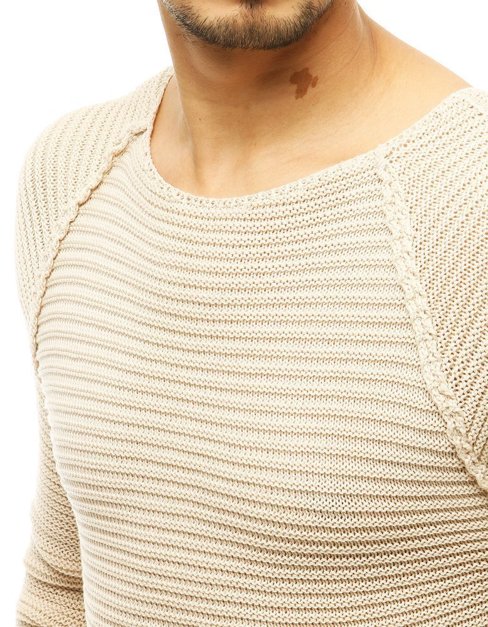 Herren Strickpullover Beige Dstreet WX1578