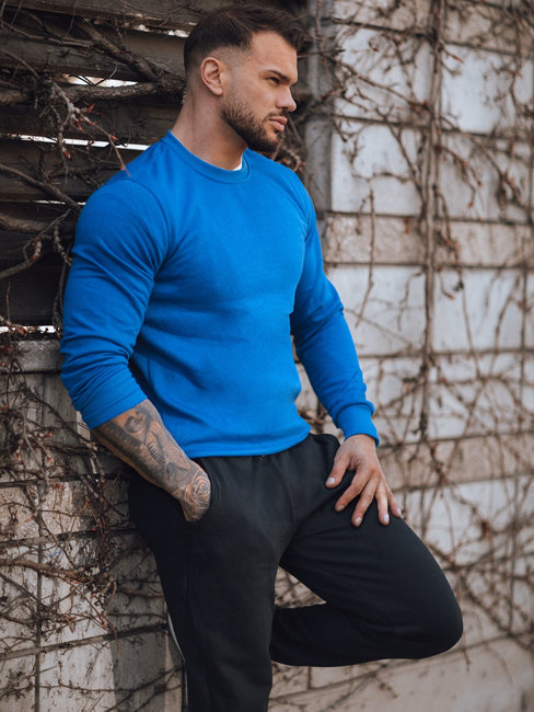 Herren Sweatshirt Blau Dstreet BX5104z