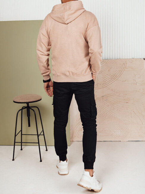 Herren Sweatshirt mit Aufdruck Farbe Beige DSTREET BX5677