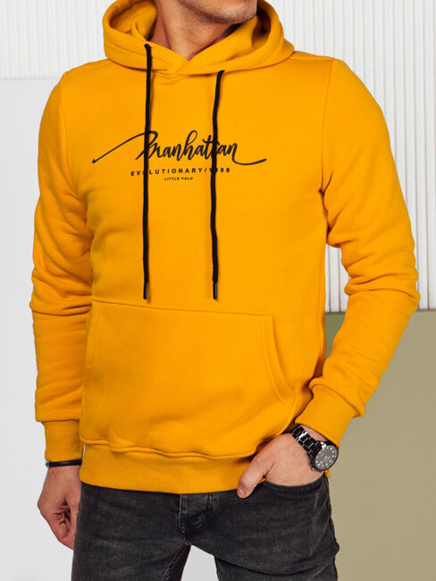 Herren Sweatshirt mit Aufdruck Farbe Gelb DSTREET BX5703