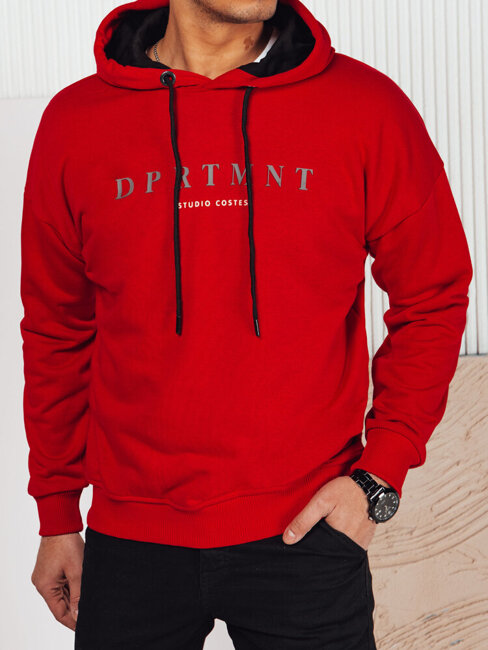 Herren Sweatshirt mit Aufdruck Farbe Rot DSTREET BX5681