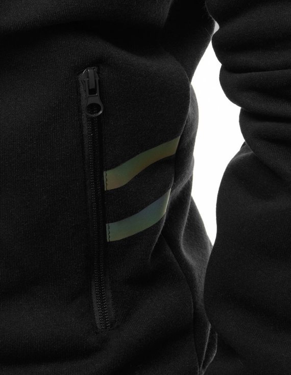 Herren Sweatshirt mit Reißverschluss Farbe Schwarz DSTREET BX4940