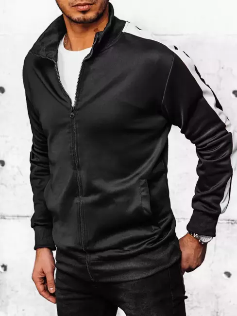 Herren Sweatshirt mit Reißverschluss Farbe Schwarz DSTREET BX5562