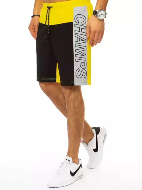 Herren Sweatshorts Schwarz Dstreet SX1336