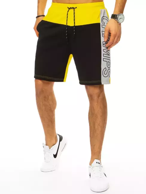 Herren Sweatshorts Schwarz Dstreet SX1336