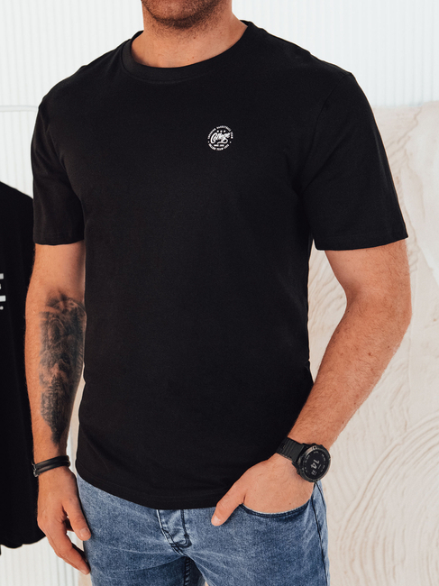 Herren T-shirt mit Aufdruck Farbe Schwarz DSTREET RX5443