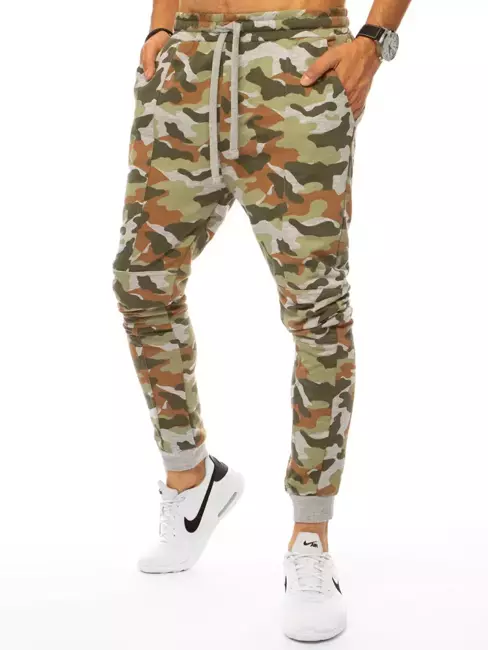 Herren Trainingshose Camo Grün Dstreet UX3333