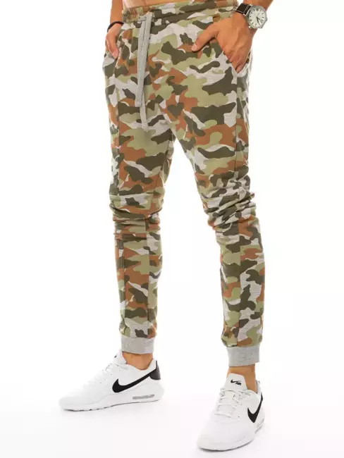 Herren Trainingshose Camo Grün Dstreet UX3333