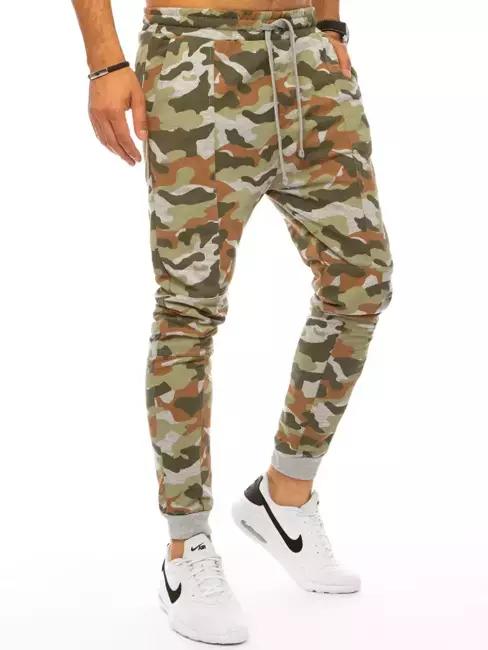 Herren Trainingshose Camo Grün Dstreet UX3333