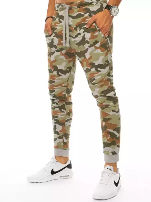 Herren Trainingshose Camo Grün Dstreet UX3334