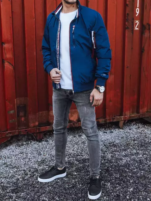 Herren Übergangsjacke Blau Dstreet TX4255