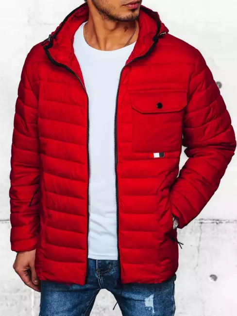 Herren Übergangsjacke Farbe Rot DSTREET TX4375