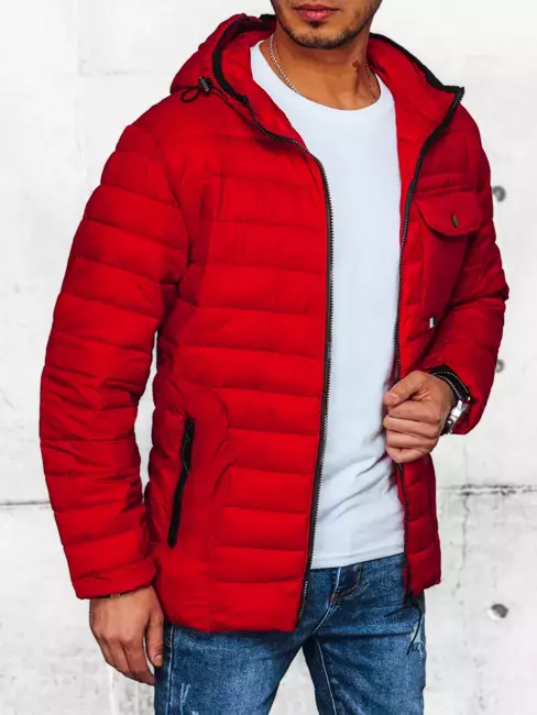 Herren Übergangsjacke Farbe Rot DSTREET TX4375