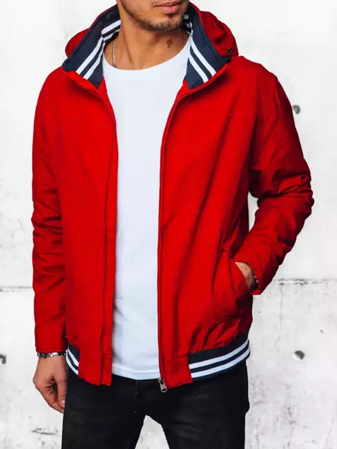 Herren Übergangsjacke Farbe Rot DSTREET TX4376