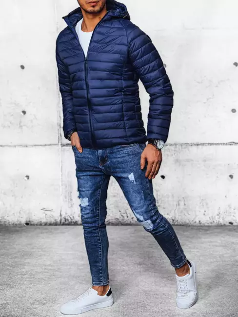 Herren Übergangsjacke Gesteppt Dunkelblau Dstreet TX4408