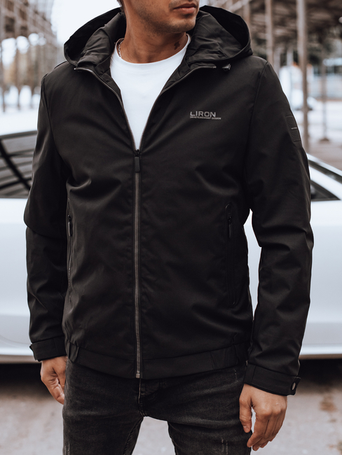 Herren Übergangsjacke mit Kapuze schwarz Dstreet TX4915