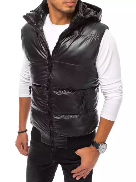 Herren Weste Schwarz Dstreet TX3920