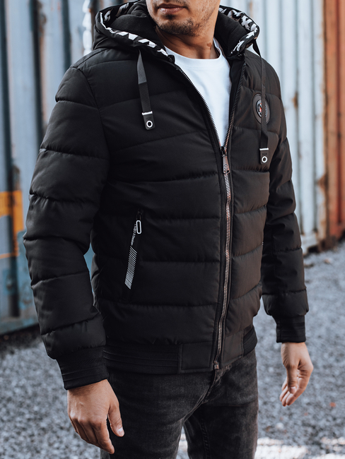 Herren Winter gesteppte Bomberjacke schwarz Dstreet TX4944