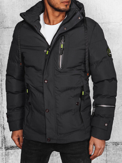 Herren Winterjacke Farbe Dunkelgrau DSTREET TX4627