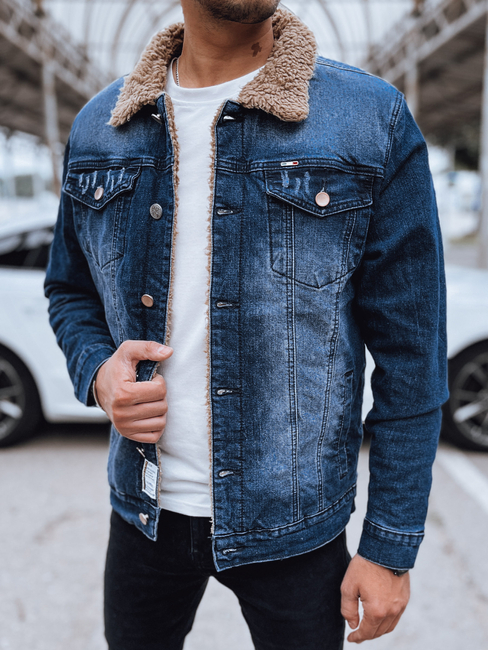 Isolierte Herren-Jeansjacke blau Dstreet TX4726