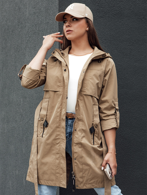 MODERNS Damen Parka Jacke dunkelbeige Dstreet TY4389