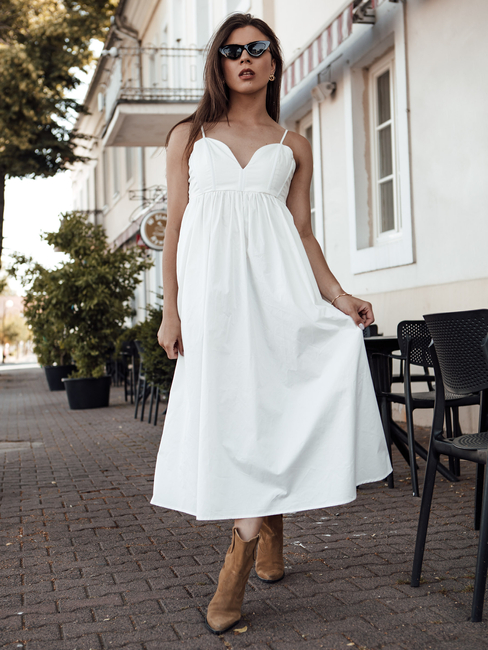 Midikleid ELIENE Farbe Weiß DSTREET EY2536