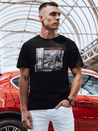 Bedrucktes Herren-T-Shirt schwarz Dstreet RX5464_1