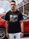 Bedrucktes Herren-T-Shirt schwarz Dstreet RX5464_2