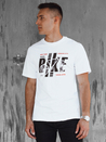 Bedrucktes weißes Herren-T-Shirt Dstreet RX5450_1