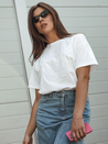 Damen Basic T-shirt PRINCY Farbe Weiß DSTREET RY2647_1