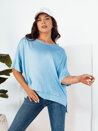 Damen Bluse mit kurze Ärmeln JOILL Farbe Himmelblau DSTREET RY2470_1